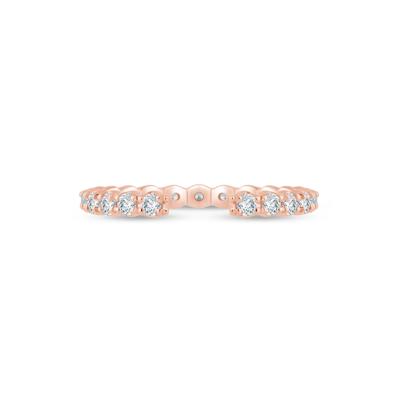 Lab Grown Diamond Open Anniversary Band in 14K Rose Gold (5/8 ct. tw.)