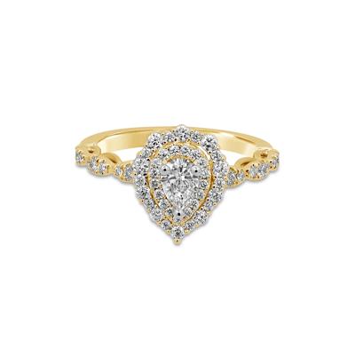 Charlize Pear-Shaped Diamond Engagement Ring in 14k Yellow Gold (1 ct. tw.)