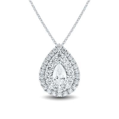 1 1/2 ct. tw. Lab Grown Diamond Pendant in 14K White Gold