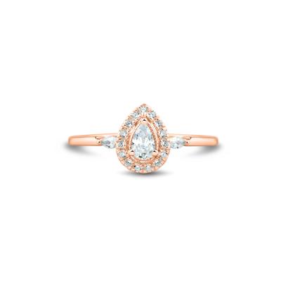 Lab Grown Diamond Ring in 10K Rose Gold (1/3 ct. tw.)