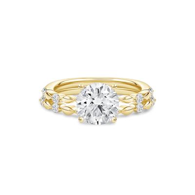 Lab Grown Diamond Semi-Mount Bridal Set in 14K Yellow Gold (1/3 ct. tw.)