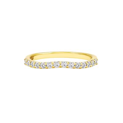 Leila Lab Grown Diamond Contour Band in 18K Yellow Gold (1/3 ct. tw.)