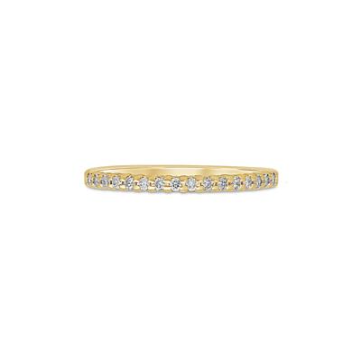 Diamond Prong-Set Anniversary Band in 10K Yellow Gold (1/7 ct. tw.)