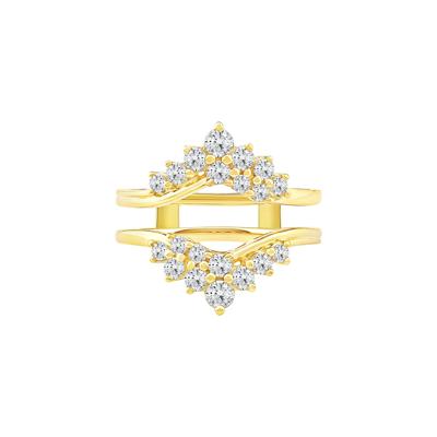 Lab Grown Diamond Chevron Insert in 14K Yellow Gold (1 ct. tw.)