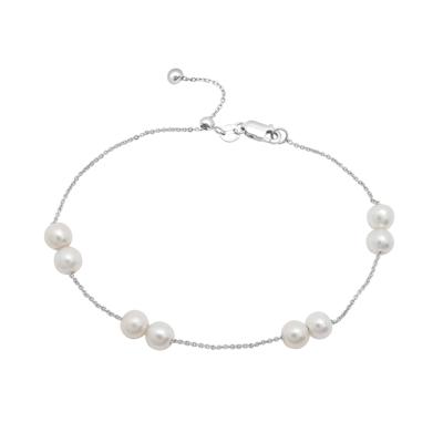 Cultured Freshwater Pearl Bracelet in Sterling Silver