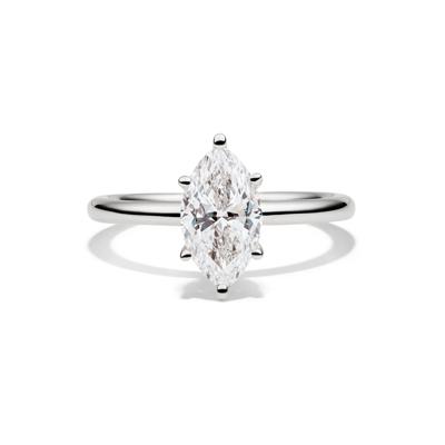 Lab Grown Diamond Solitaire Marquise Engagement Ring in Platinum (1 1/2 ct.)