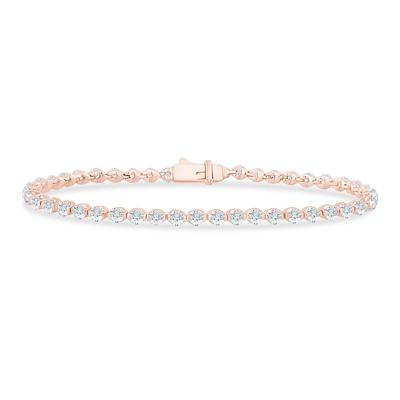 Lab Grown Diamond Tennis Bracelet in 14K Rose Gold (5 ct. tw.)