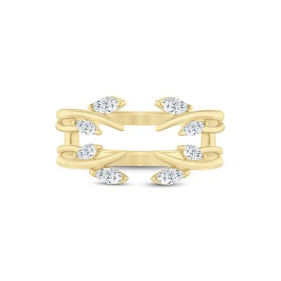 Lab Grown Diamond Marquise Ring Insert in 14K Yellow Gold (3/8 ct. tw.)