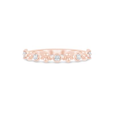 Lab Grown Diamond Stack Band in 10K Rose Gold (1/8 ct. tw.)