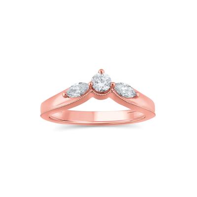 Lab Grown Diamond Contour Band in 14K Rose Gold (1/2 ct. tw.)