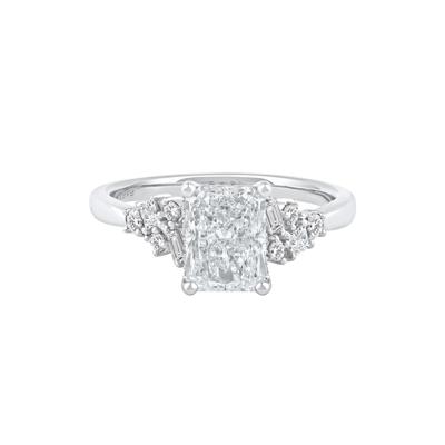 Jolie Lab Grown Diamond Radiant-Cut Engagement Ring in 14K White Gold (2 3/8 ct. tw.)