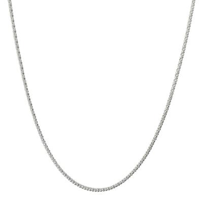 Popcorn Chain Necklace in Sterling Silver