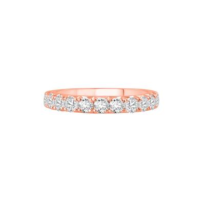 Lab Grown French Pavé Diamond Band in 14K Rose Gold (1 ct. tw.)