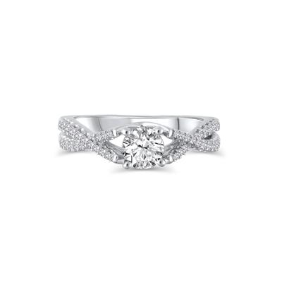 1/3 ct. tw. Diamond Semi-Mount Engagement Ring in 14K White Gold (Setting Only)