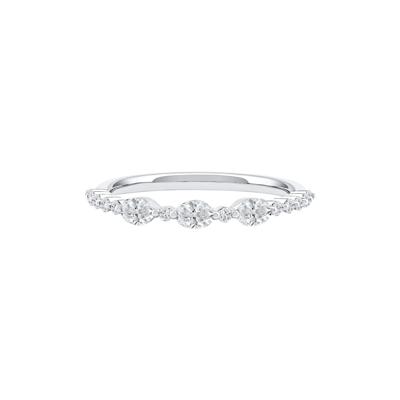 Lab Grown Diamond Oval Band in 10K White Gold (1/2 ct. tw.)