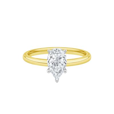 Diamond Pear-Shaped Solitaire Engagement Ring in 14K Yellow Gold (1 ct.)