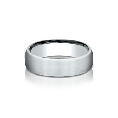 Wedding Band in 14K White Gold, 6.5MM
