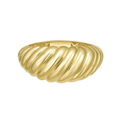 Shrimp Dome Ring in 14K Yellow Gold