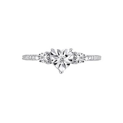1/7 ct. tw. Diamond Promise Ring in Sterling Silver