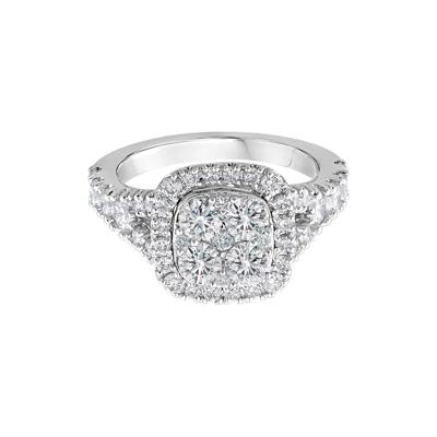Lab Grown Diamond Composite Engagement Ring in 14K White Gold (2 ct. tw.)