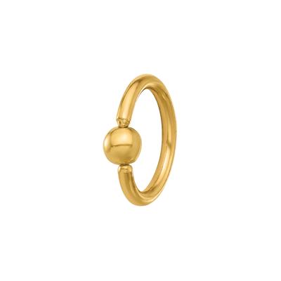 Polished Septum Cartilage Ring in 14K Yellow Gold, 16 Gauge