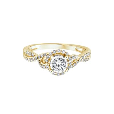 Lab Grown Diamond Promise Ring in 10K Yellow Gold (1/2 ct. tw.)