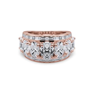 Lab Grown Diamond Multi-Row Anniversary Band in 14K Rose Gold (6 ct. tw.)