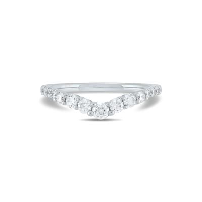 Lab Grown Diamond Contour Band in 14K White Gold (1/2 ct. tw.)