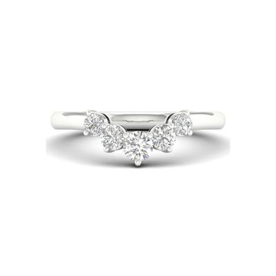 Lab Grown Diamond Contour Band in 14K White Gold (1/2 ct. tw.)