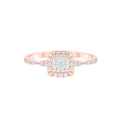 Diamond Promise Ring in 10K Rose Gold (1/4 ct. tw.)