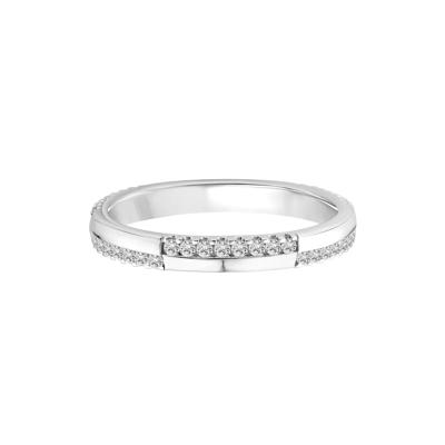Diamond Stack Band in 10K White Gold (1/4 ct. tw.)