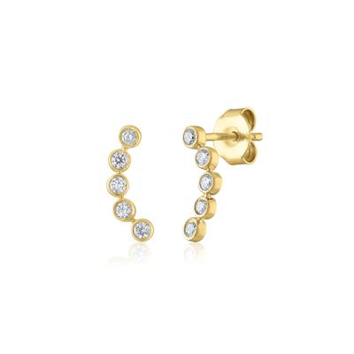 Diamond Earrings in 14K Yellow Gold (1/8 ct. tw.)