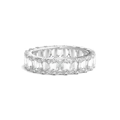 Lab Grown Emerald-Cut Diamond Eternity Band in 14K White Gold (5 ct. tw.)
