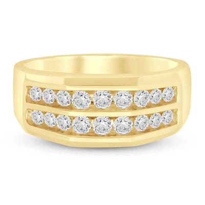 Men's Diamond Band in 10K Yellow Gold (3/4 ct. tw.)