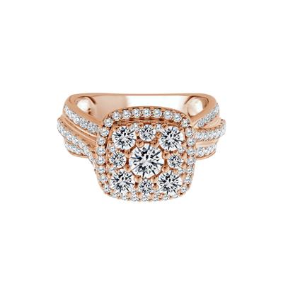 Diamond Composite Engagement Ring in 10K Rose Gold (2 ct. tw.)