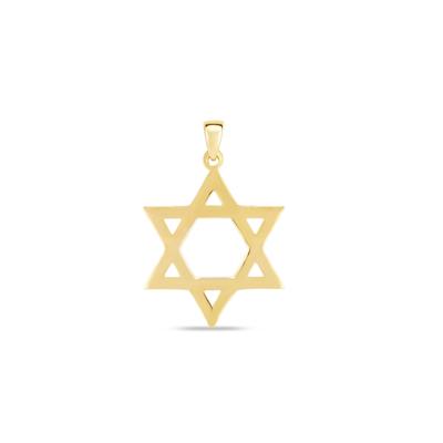 Star of David Charm in 14K Yellow Gold