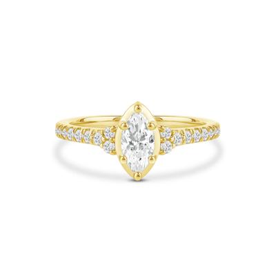 Marquise Diamond Engagement Ring in 14K Yellow Gold (3/4 ct. tw.)
