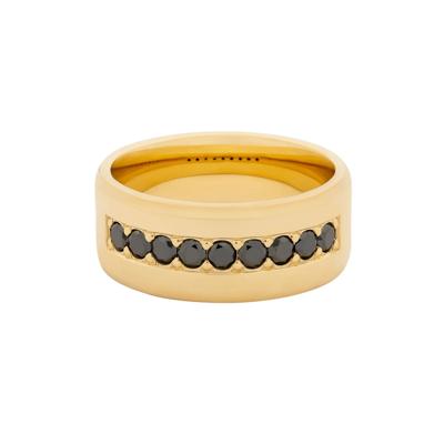 Black Diamond Channel-Set Band in 14K Yellow Gold (5/8 ct. tw.)