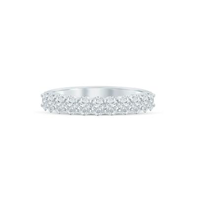 Lab Grown Diamond Oval Anniversary Band in 14K White Gold (1 ct. tw.)
