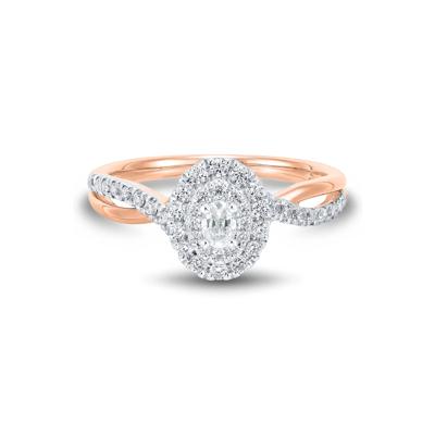 Diamond Engagement Ring in 14K Rose Gold (1/2 ct. tw.)