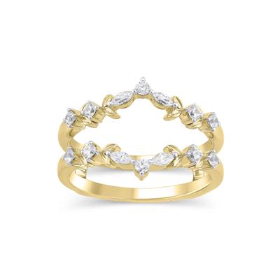 Lab Grown Diamond Round & Marquise Ring Insert in 14K Yellow Gold (1/3 ct. tw.)