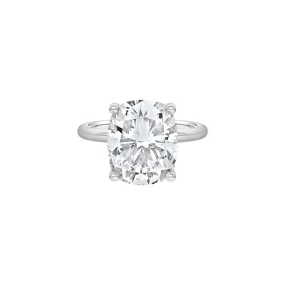Lab Grown Diamond Elongated Cushion-Cut Engagement Ring in Platinum (6 ct. tw.)