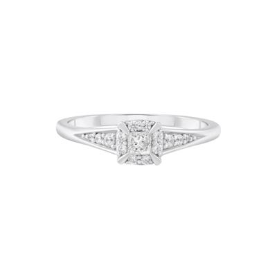 Princess-Cut Diamond Promise Ring in 10K White Gold (1/4 ct. tw.)