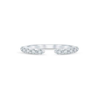 Lab Grown Diamond Open Anniversary Band in 14K White Gold (1/3 ct. tw.)