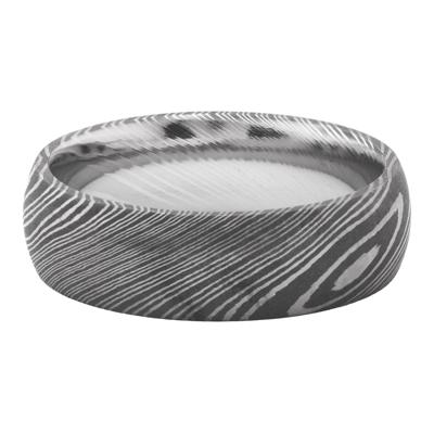 Men’s Damascus Steel Wedding Band, 7MM