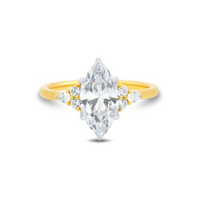 Lab Grown Diamond Engagement Ring in 14K Yellow Gold & 14K White Gold (2 1/3 ct. tw.)
