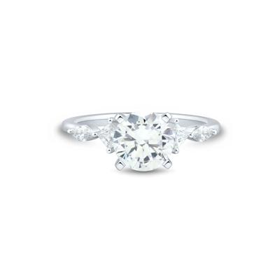 Lab Grown Diamond Semi-Mount Engagement Ring in Platinum (1/3 ct. tw.)