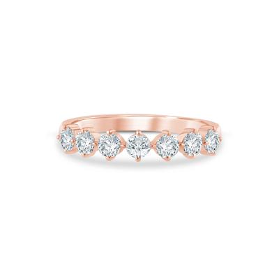 Lab Grown Diamond Anniversary Band in 10K Rose Gold (3/4 ct. tw.)