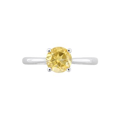 Citrine Ring in Sterling Silver