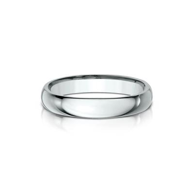 Wedding Band in 14K White Gold, 4MM